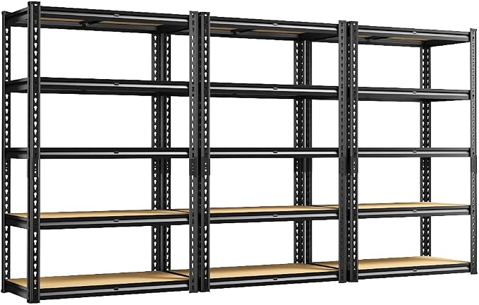 REIBII Storage Shelves 2020LBS Garage Shelving Heavy Duty 5 Tier Metal Shelving by REIBII