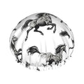 Elegant Running Horse Shower Cap by ZEYARUIBO