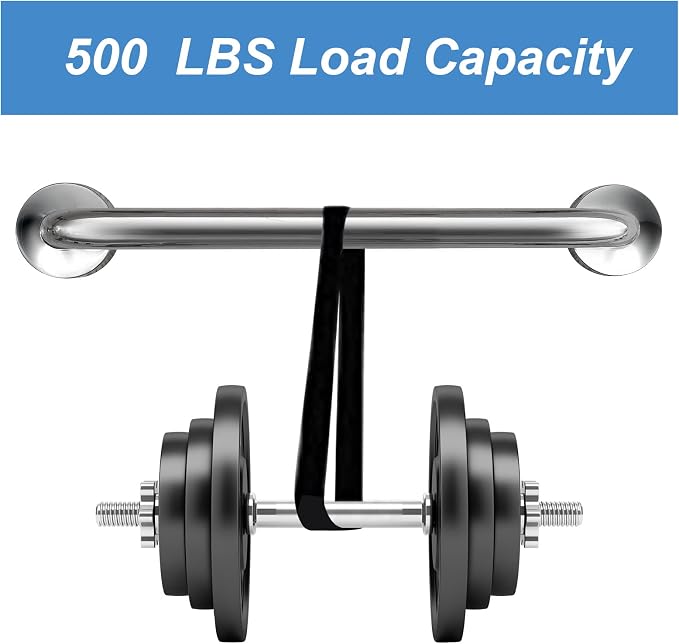 Handicap Grab Bars, 2 Pack 18 Inch Shower Grab Bar - Image 3