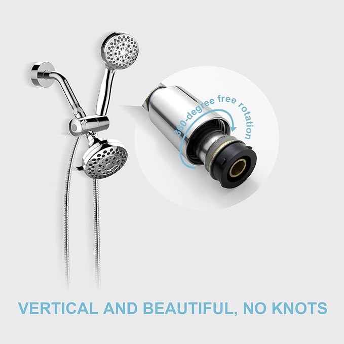 OFFO Shower Hose, 158 in Kink Free Stainless Steel Shower Hose Attachment - Image 2