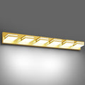 Modern LED Bathroom Lights Fixtures, Metal Gold Acrylic Wall Lighting, Vanity by JZEKVN