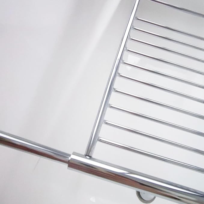 Stainless Steel Expandable Shower Bathtub Tray Over Tub Bath Caddy Expandable - Image 6