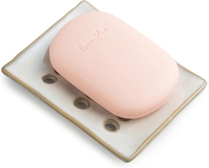 Soap Dish with Self Drain, Bar Soap Holder by Cormomu