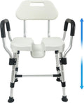 U-Shaped Shower Chair for Inside Shower, Heavy Duty Triple-Bar Base by Unknown