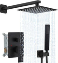 Matte Black Shower System YCAIKOI Wall Mount Shower Faucet Set by YCAIKOI