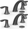 Bathroom Sink Faucet, Faucet for Bathroom Sink, Widespread Matte Black Bathroom by Unknown