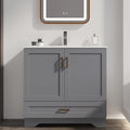 30 inch Bathroom Vanity with Sink, Modern White Vanity by LDarqeer