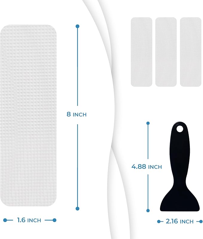 Anti Slip Shower Stickers 24 PCS, Invisible Non-Slip Shower Strips - Image 8