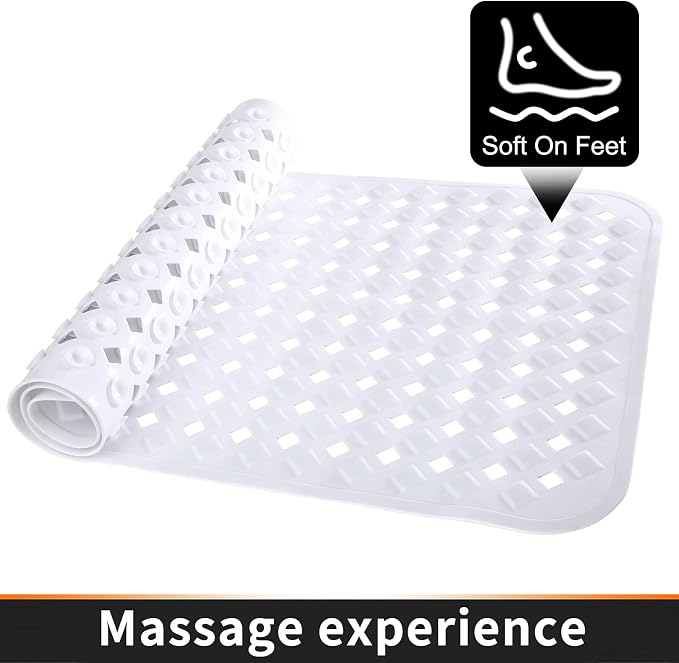 Yimobra Non Slip Bath Mat, Super Strong Suction Cups, 34.5"x15.5"Long Tub Mat - Image 8