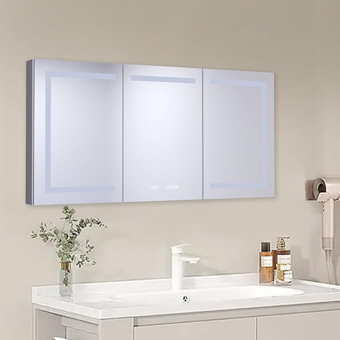 60" x 30" LED Lighted Medicine Cabinet - Image 9