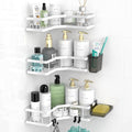 Corner Shower Caddy Bathroom Organizer Adhesive Shower Rack Bathtub Shelves by AKTECKE
