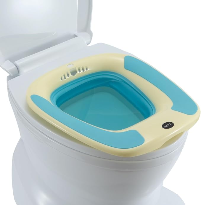 Sitz Bath, Foldable Sitz Bath for Hemorrhoids, Sitz Bath for Toilet Seat by IRWPITW