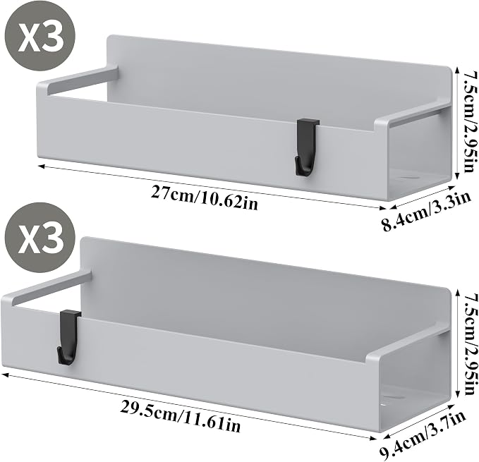 6 Pack Magnetic Spice Rack Organizer - Image 8