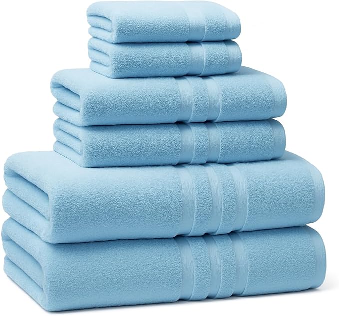 6 Pieces - Turkish Cotton - Luxury Towel Set - Image 8