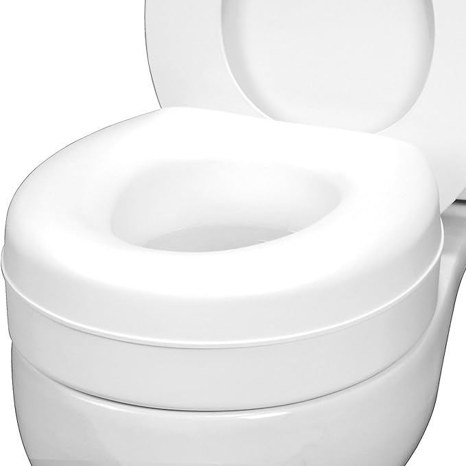 HealthSmart Enhanced Comfort 5" Raised Toilet Seat Risers by HealthSmart