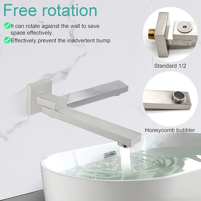 Brushed Nickel Shower Faucet Set Thermostatic Shower System, 4 Way Shower Faucet - Image 6