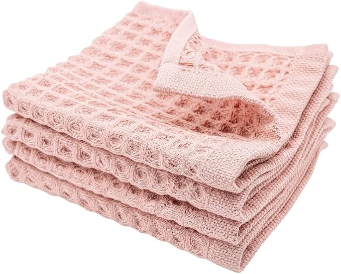 sea me at home Waffle Washcloths Set, 100% Turkish Cotton by seameathome