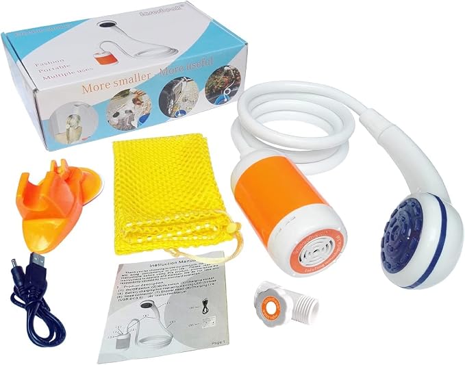 Iron Hammer Portable Shower Camping Shower Outdoor Shower Handheld Electric - Image 5