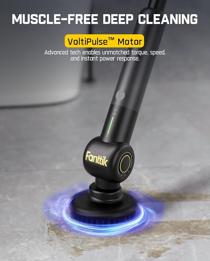 Fanttik Flip G9 Pro Electric Scrubber, VoltiPulse Motor, Dual-Speed Cleaner - Image 2