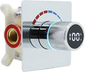 Digital Display Shower Valve Shower Valve Single Way Shower Diverter Valve by Backnets