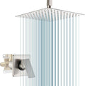 POP SANITARYWARE Ceiling Mount Shower Faucet Set Brushed Nickel Bathroom 10 by POPSANITARYWARE