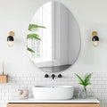VASUHOME Drop Frameless Bathroom Mirror, 20 x 28 Inch Wall Vanity Mirror by VASUHOME