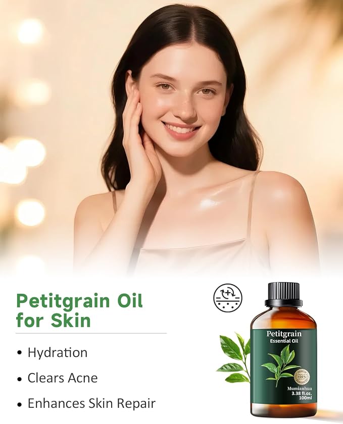 Pure Petitgrain Essential Oil for Bedtime Serenity, Evening Relaxation & Pillow - Image 3