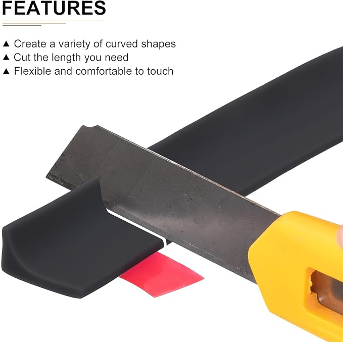 39"x0.8"x0.5" Collapsible Shower Barrier Stopper - Image 3