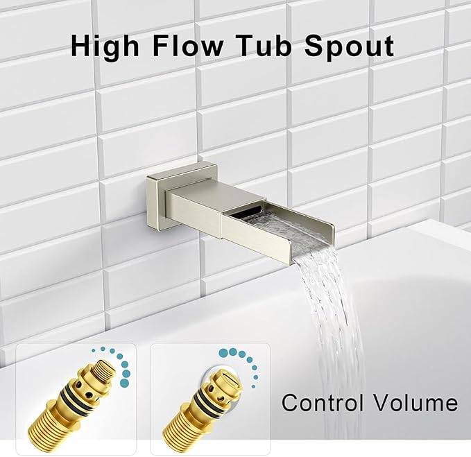 SR SUN RISE 8 Inches All Metal Square Shower System - Image 5