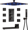 Oil Rubbed Bronze Thermostatic Shower System 4 Way Full Body Shower System by KATAIS