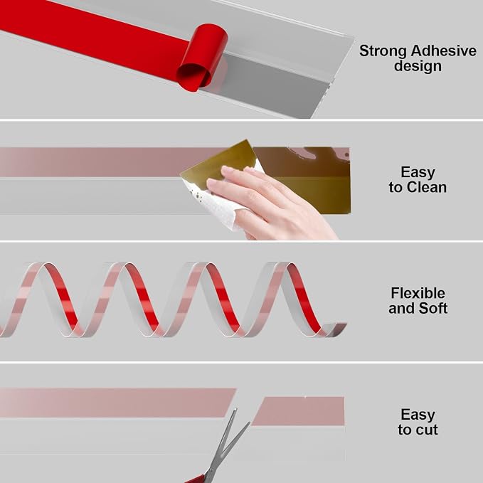 Heavy-Duty 2Inch x 36FT Door Weather Stripping, Extra Thick 2mm Door Draft - Image 7