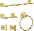 TURS Brushed Gold 5 Piece Bathroom Hardware Accessories Set, SUS304 Stainless by TURS
