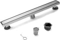 HEATGENE Linear Shower Drain 24-Inch, Stainless Steel Rectangle Shower Floor by HEATGENE