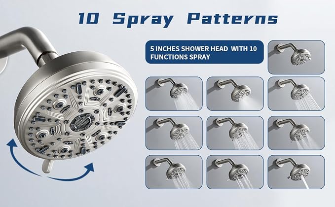 Tub Shower Faucet Combo Set Bathtub Faucet Set Shower System - Image 4
