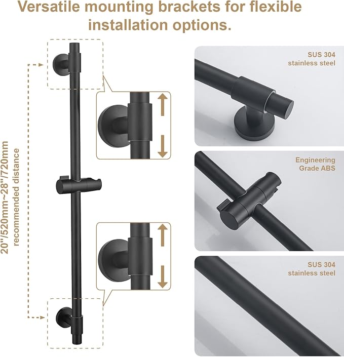 Adjustable Shower Slide Bar - Image 5