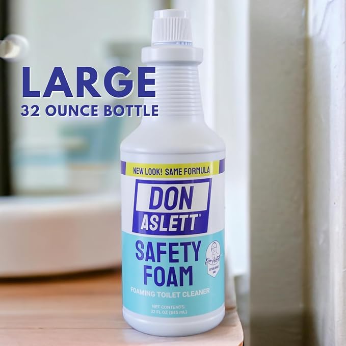 Don Aslett Johnny Mop & Safety Foam Toilet Bowl Cleaner Set | Acidic Detergent - Image 3