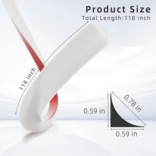 Flexible Quarter Round Molding Trim Peel and Stick 118Inch White, Small Self - Image 2