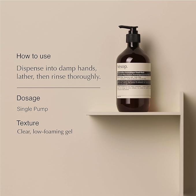 Aesop Resurrection Aromatique Hand Wash | Citrus, Herbaceous | Gentle Cleanser - Image 2