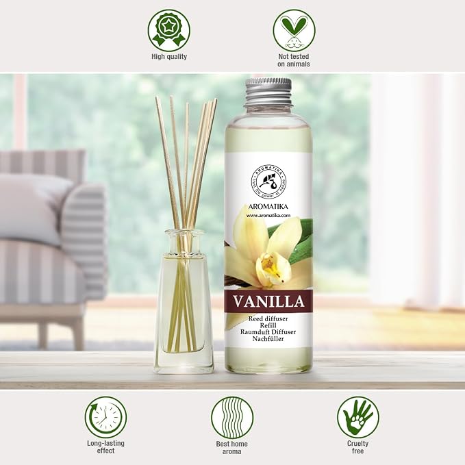 Vanilla Diffuser Refill w/Natural Essential Vanilla Oil 6.8 Fl Oz - Image 8