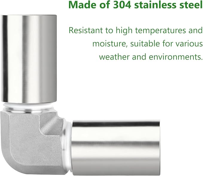 TAISHER 2PCS Stainless Steel Pipe Fittings - Image 7