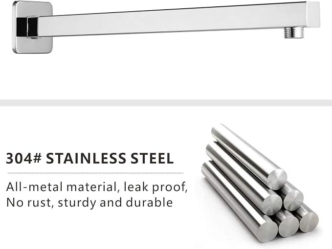 Voolan 20" Square Shower Arm - Image 4