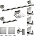 9 PCS Bathroom Hardware Set, Brushed Nickel Stainless Steel Bathroom Tower Rack by XHKDSYMC