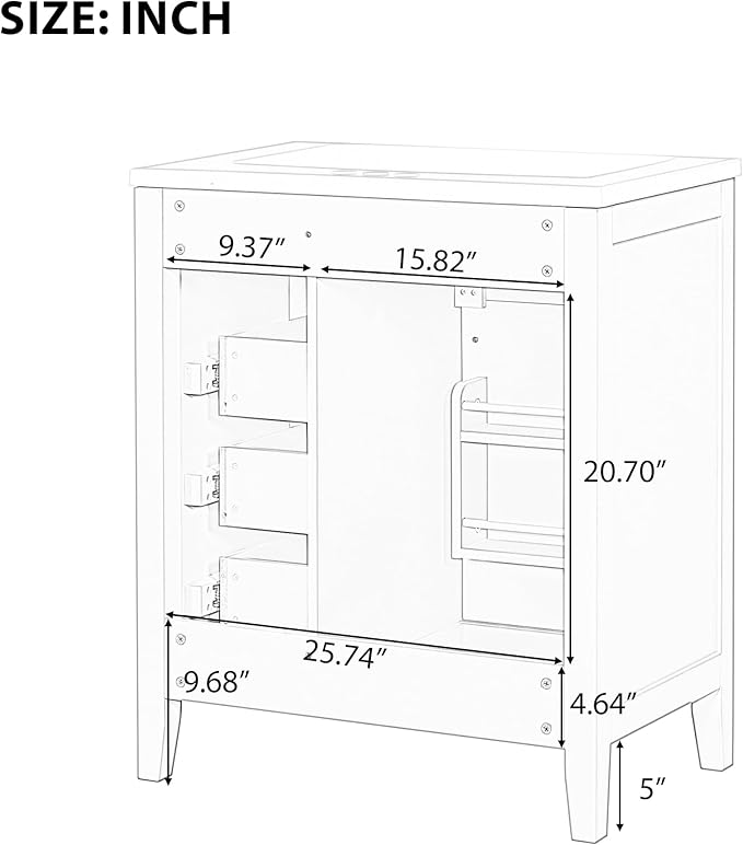 Favfurish 30" Bathroom Vanity - Image 7
