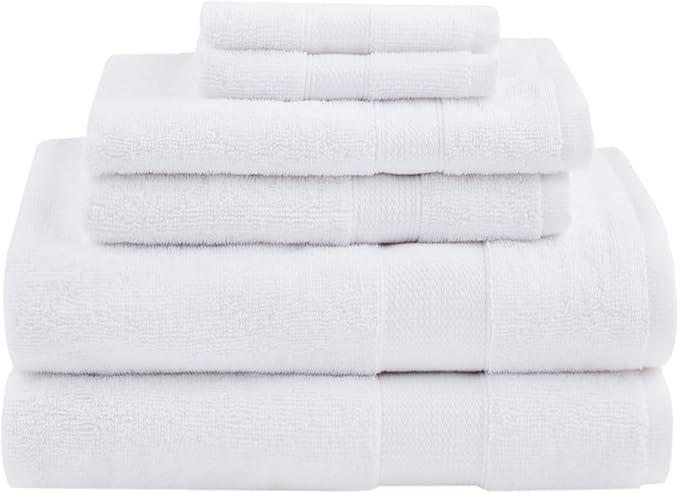Comfort Spaces Turkish Bathroom Towel Set 6 Piece Luxury Bath Towel Set 2 Hand by ComfortSpaces