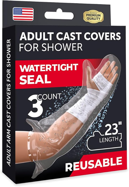 100% Waterproof Cast Covers for Shower Arm by Mighty-X
