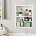 Stainless Steel Recessed Medicine Cabinet 14 * 18, Rust-proof Metal Wall Niche by GIKLUX