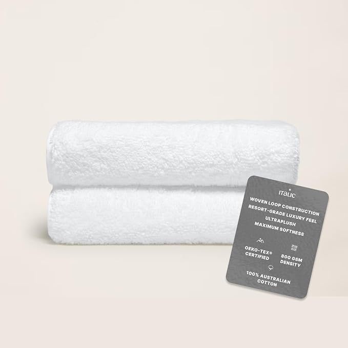 Italic Ultraplush 100% Australian Cotton Hand Towels - Image 2