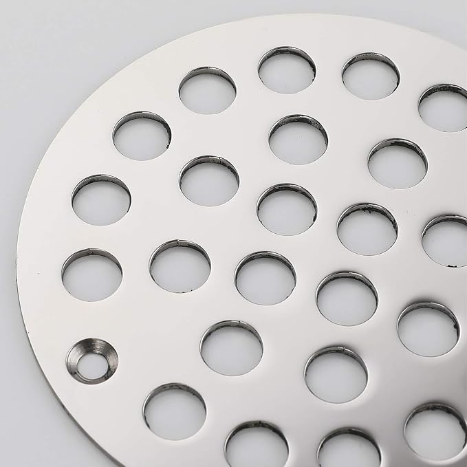4 Inch Screw-in Shower Strainer Drain Cover Replacement Floor Strainer Floor - Image 5