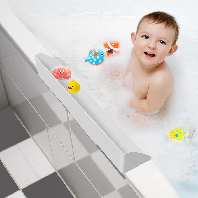 Splash Guard for Bathtub, 3.8" x 3.6" Silicone Bath Tub Splash Guard by Unknown