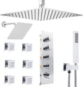 Thermostatic Shower System Dual Shower Heads by NPYSVSSS